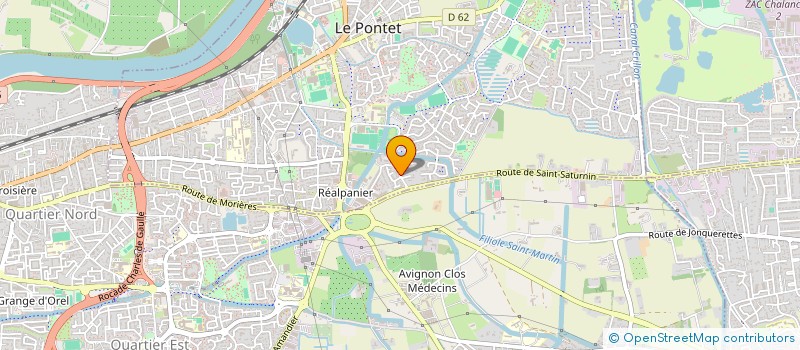 localisation de l'entreprise 2 MAINS A LA PATTE MEDIATION  LE PONTET