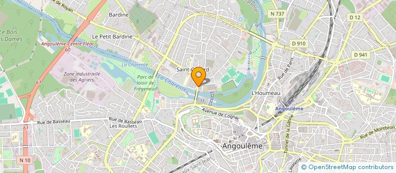 localisation de l'entreprise 2 MINUTES ANIMATION à ANGOULEME