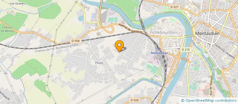 localisation de l'entreprise 2 P.E. à MONTAUBAN