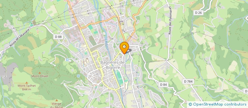 localisation de l'entreprise 2 PAS DE COTE  BAGNERES-DE-BIGORRE