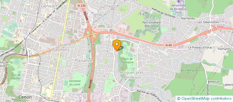 localisation de l'entreprise 2 PEIRERA FACADES BORDELAISES  SALLEBUF