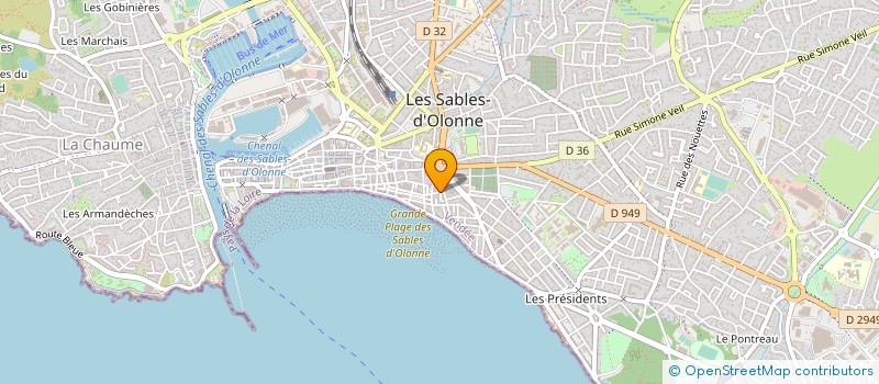 localisation de l'entreprise 2 PERLES D'EMERAUDE à LES SABLES D'OLONNE