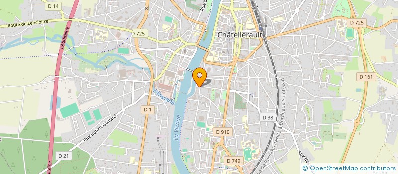 localisation de l'entreprise 2 PIEDS 3 PATTES à CHATELLERAULT