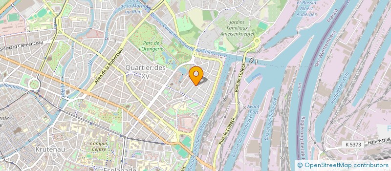 localisation de l'entreprise 2 PLACE DU CONSEIL DES QUINZE  STRASBOURG