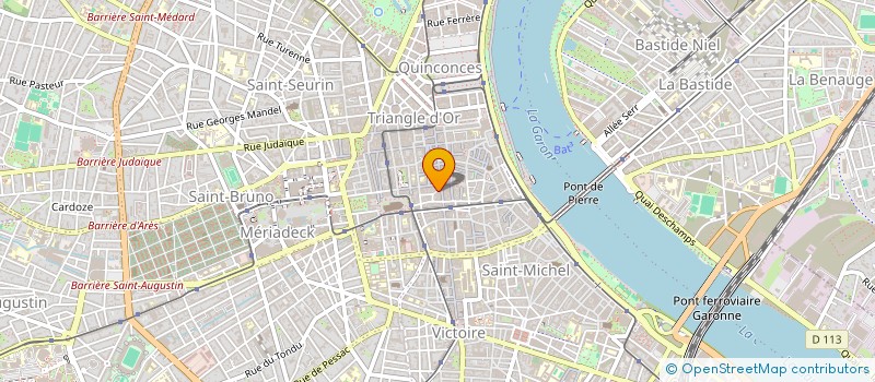 localisation de l'entreprise 2 PLACE SAINT PROJET  BORDEAUX