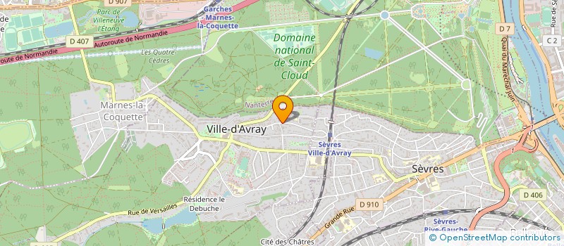 localisation de l'entreprise 2 POUR 2  VILLE-D'AVRAY