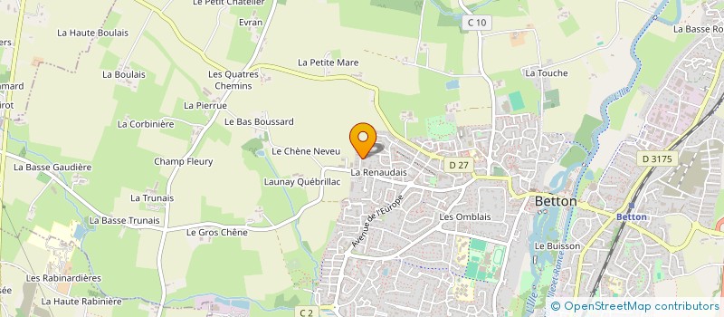 localisation de l'entreprise 2 PZBAT  BETTON