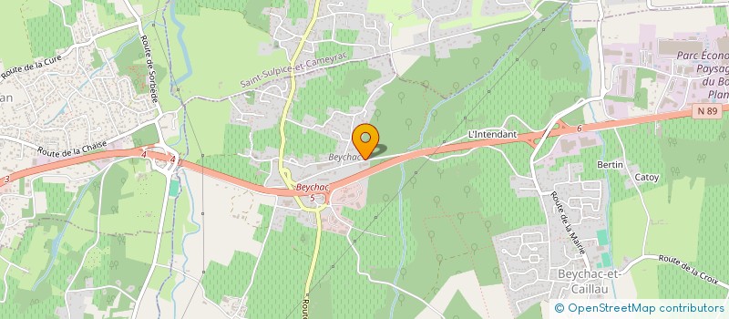 localisation de l'entreprise 2 R ENDUIT  BEYCHAC-ET-CAILLAU