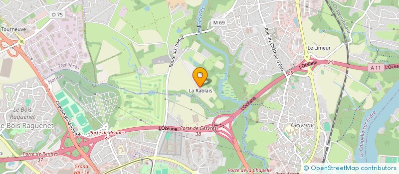 localisation de l'entreprise 2 ROUGE à LA CHAPELLE-SUR-ERDRE