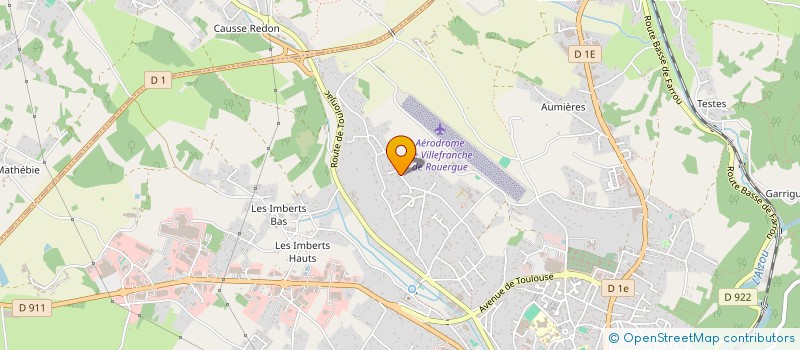 localisation de l'entreprise 2 RR IMMOBILIER  VILLEFRANCHE-DE-ROUERGUE