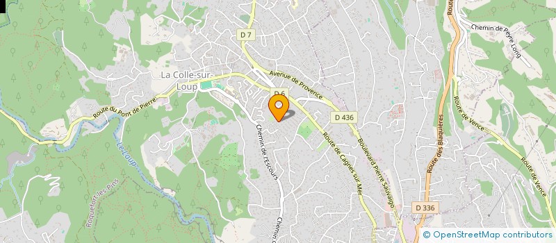 localisation de l'entreprise 2 RUE DE SEVIGNE  LA COLLE-SUR-LOUP