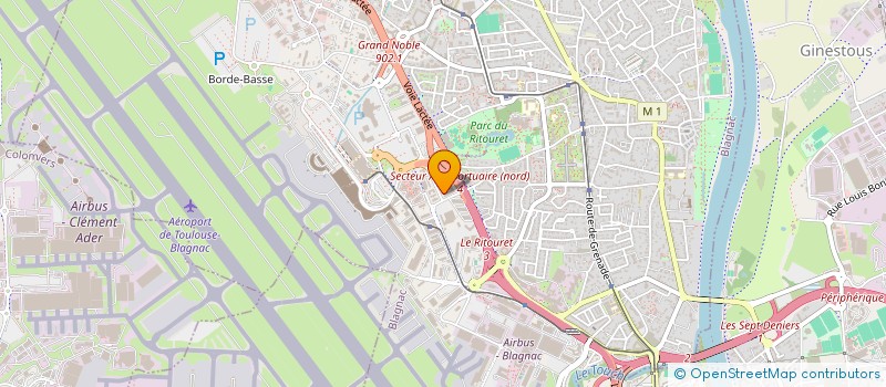 localisation de l'entreprise 2 RUE DIEUDONNE COSTES SAS à BLAGNAC