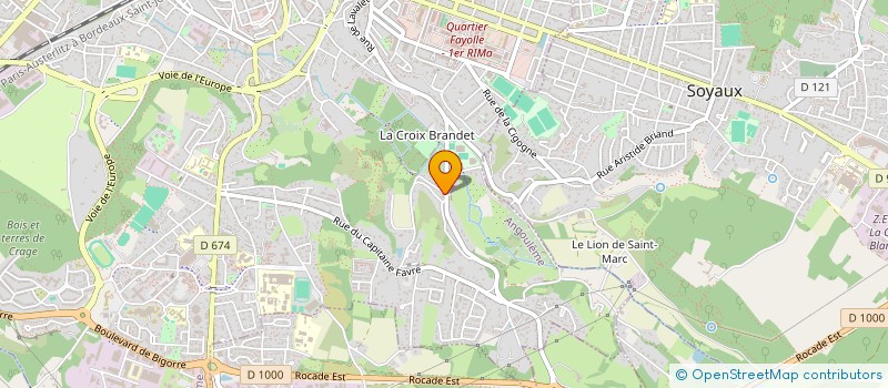 localisation de l'entreprise 2 RUE DU LAVOIR à ANGOULEME
