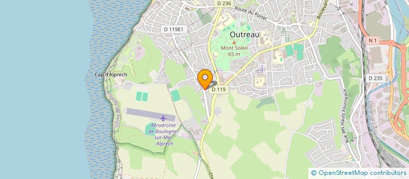 localisation de l'entreprise 2 RUE HERBEZ  OUTREAU