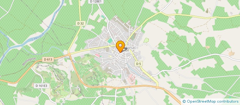 localisation de l'entreprise 2 RUE JEAN JAURES  MONTAGNAC