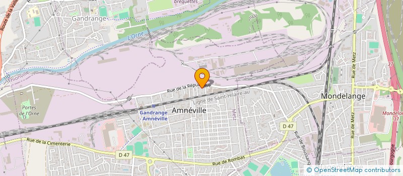 localisation de l'entreprise 2 RUE PIERRE SEMARD  AMNEVILLE