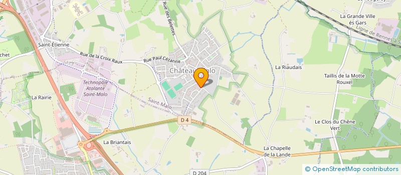 localisation de l'entreprise 2 S  SAINT-MALO