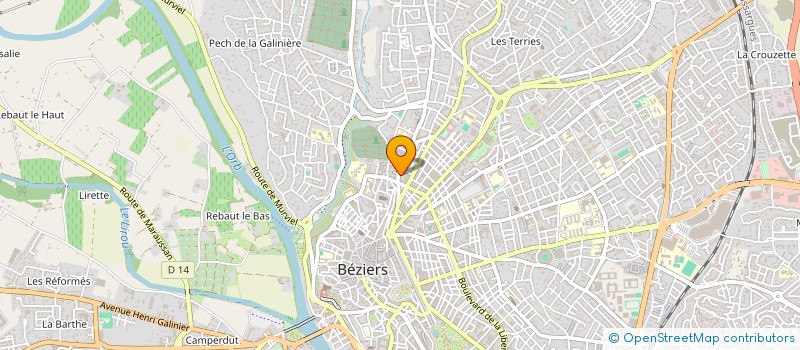 localisation de l'entreprise 2 S.I.C  BEZIERS