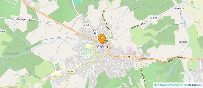 localisation de l'entreprise 2 SANDY'S  CREON