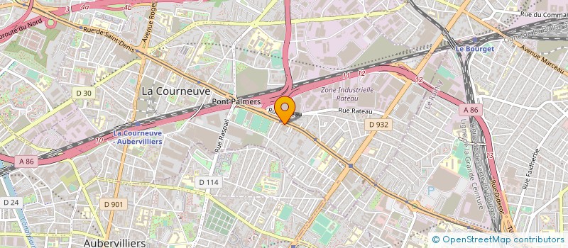 localisation de l'entreprise 2 SOEURS WEB à LA COURNEUVE