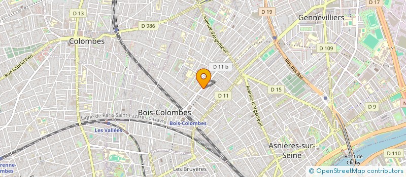 localisation de l'entreprise 2 ST à BOIS-COLOMBES