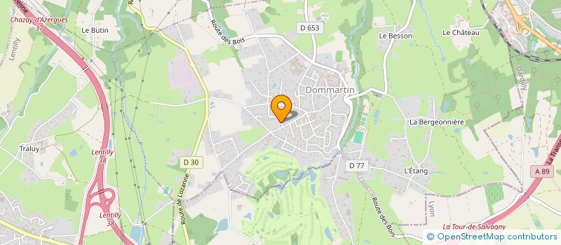 localisation de l'entreprise 2 VB  DOMMARTIN