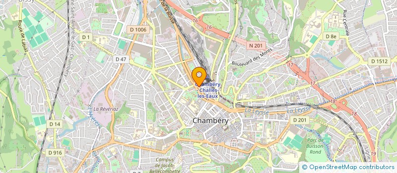 localisation de l'entreprise 20-100 LOCATION ACCOMODATION RENTAL  CHAMBERY