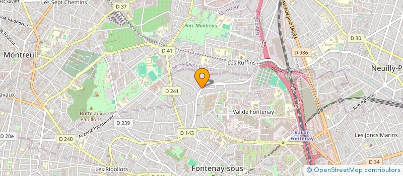 localisation de l'entreprise 20 ANS  FONTENAY-SOUS-BOIS