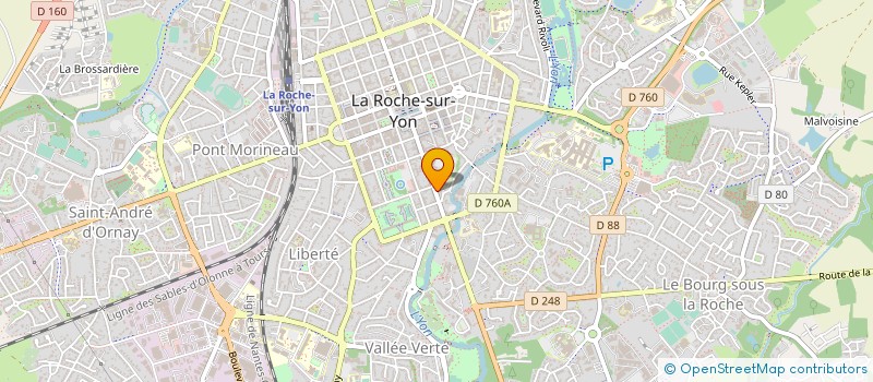 localisation de l'entreprise 20 BIS CREATION à LA ROCHE-SUR-YON