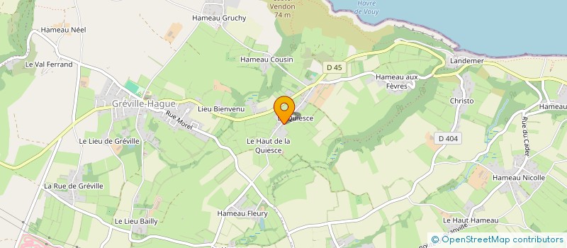 localisation de l'entreprise 20 LA QUIESCE  LA HAGUE