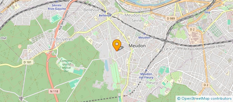 localisation de l'entreprise 20 M.E. à MEUDON