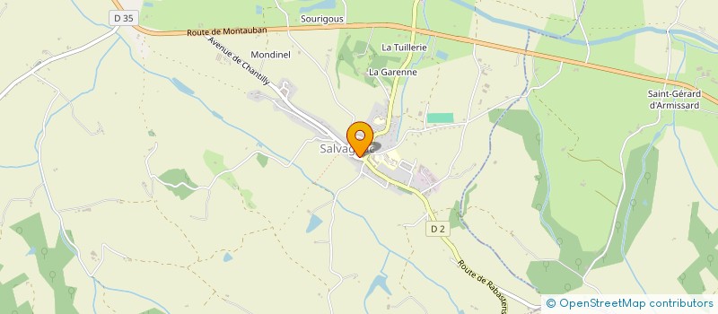 localisation de l'entreprise 20 MILLES LIEUES  SALVAGNAC