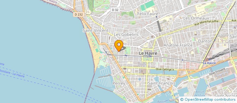 localisation de l'entreprise 20 RUE CASSARD LE HAVRE à LE HAVRE