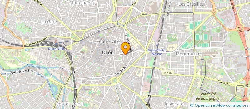 localisation de l'entreprise 20 RUE DE LA CHOUETTE à DIJON