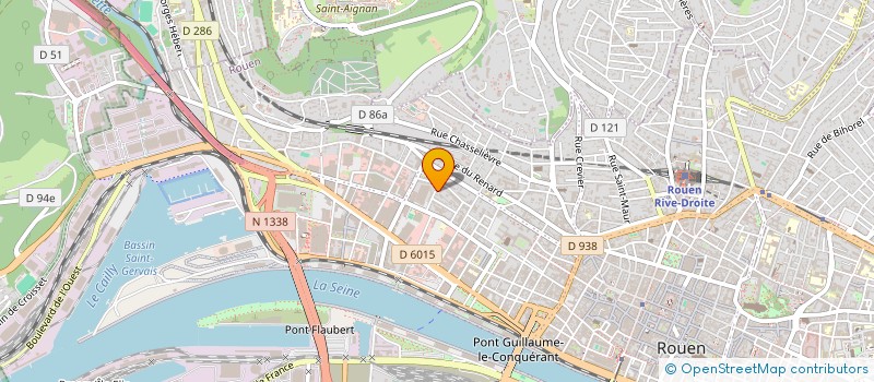 localisation de l'entreprise 20 RUE LAMY à ROUEN