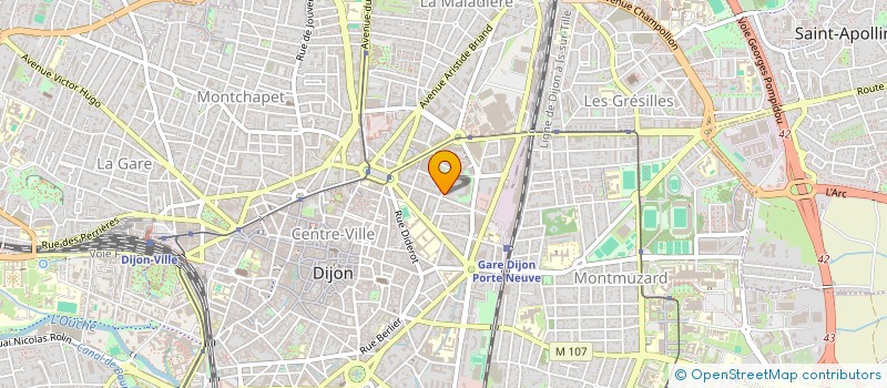 localisation de l'entreprise 20 RUE LEDRU ROLLIN à DIJON