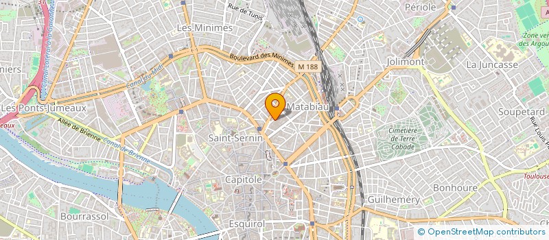 localisation de l'entreprise 20 RUE LOUBIAGUE à TOULOUSE