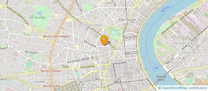 localisation de l'entreprise 200 RL 1  BORDEAUX