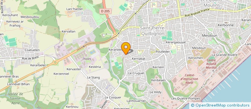 localisation de l'entreprise 2000 ET UNE NUITS à BREST