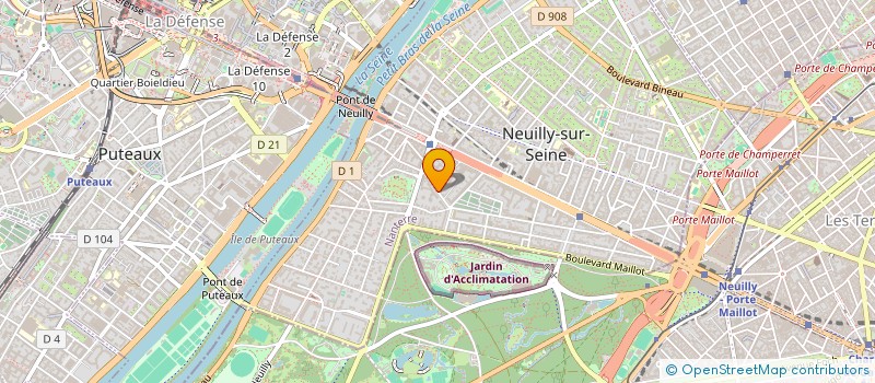localisation de l'entreprise 2000 Y.J.D. à NEUILLY-SUR-SEINE