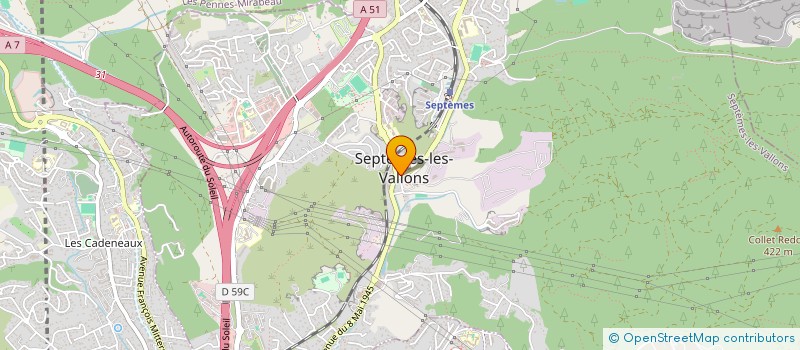 localisation de l'entreprise 2001 NETTOYAGE à SEPTEMES-LES-VALLONS