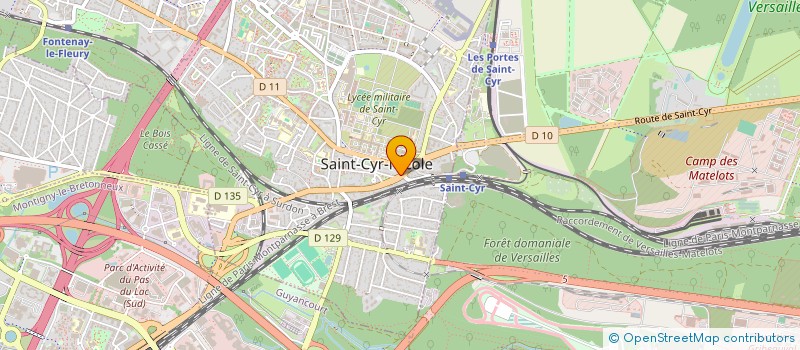 localisation de l'entreprise 2002 SERVICES  SAINT-CYR-L'ECOLE