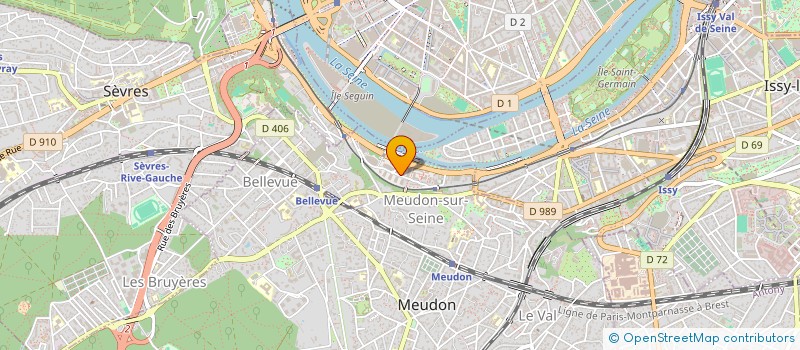 localisation de l'entreprise 200CENTELEC SAS à MEUDON