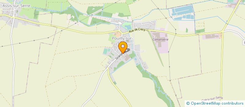 localisation de l'entreprise 201 à POUILLY-SUR-SERRE