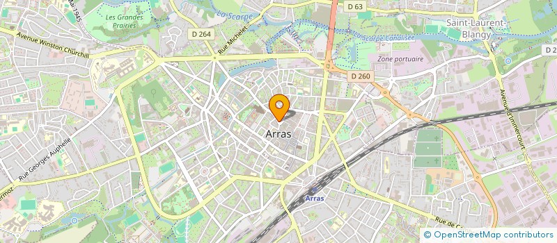 localisation de l'entreprise 2015 à ARRAS