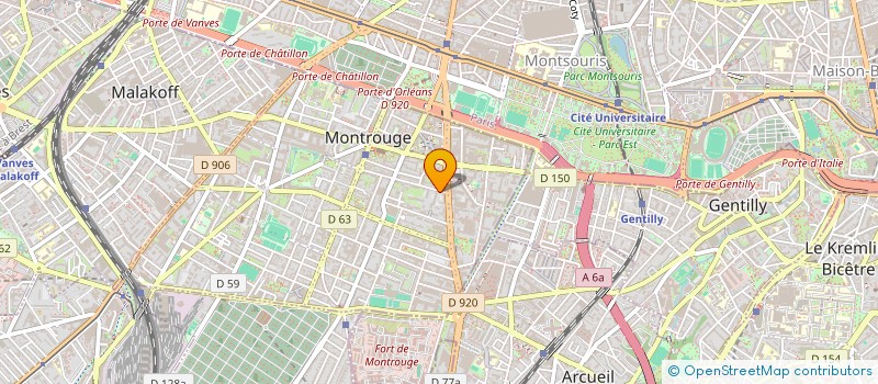 localisation de l'entreprise 2019 EAM EL CASTELL 1854  MONTROUGE