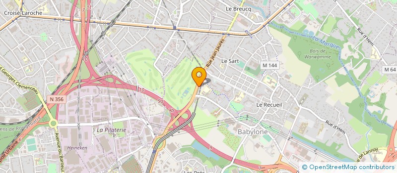 localisation de l'entreprise 2019 HELLEMMES SALENGRO à VILLENEUVE-D'ASCQ