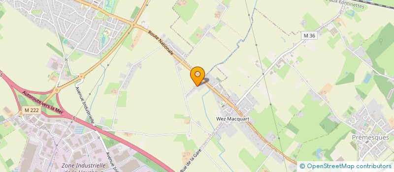 localisation de l'entreprise 203 FAUBOURG DE ROUBAIX  LA CHAPELLE-D'ARMENTIERES