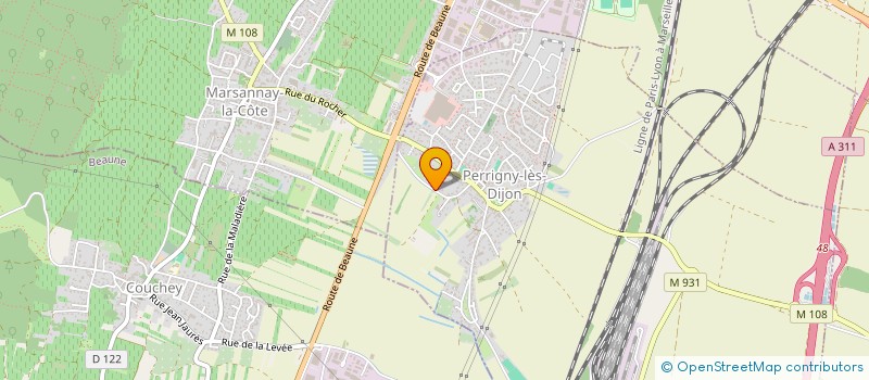 localisation de l'entreprise 205 GRANDS CRUS  PERRIGNY-LES-DIJON