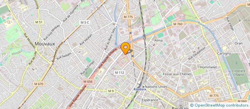 localisation de l'entreprise 2054 à TOURCOING